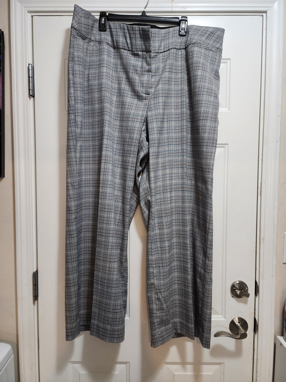 Lane Bryant Allie Size 24S Glen Plaid Wide-Leg Dress Pants Like New